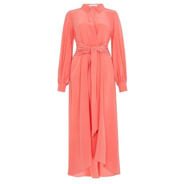 Aria Plain Midi Shirt Dress - Image 3