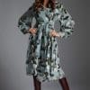 Aria Print Shirt Knee Dress