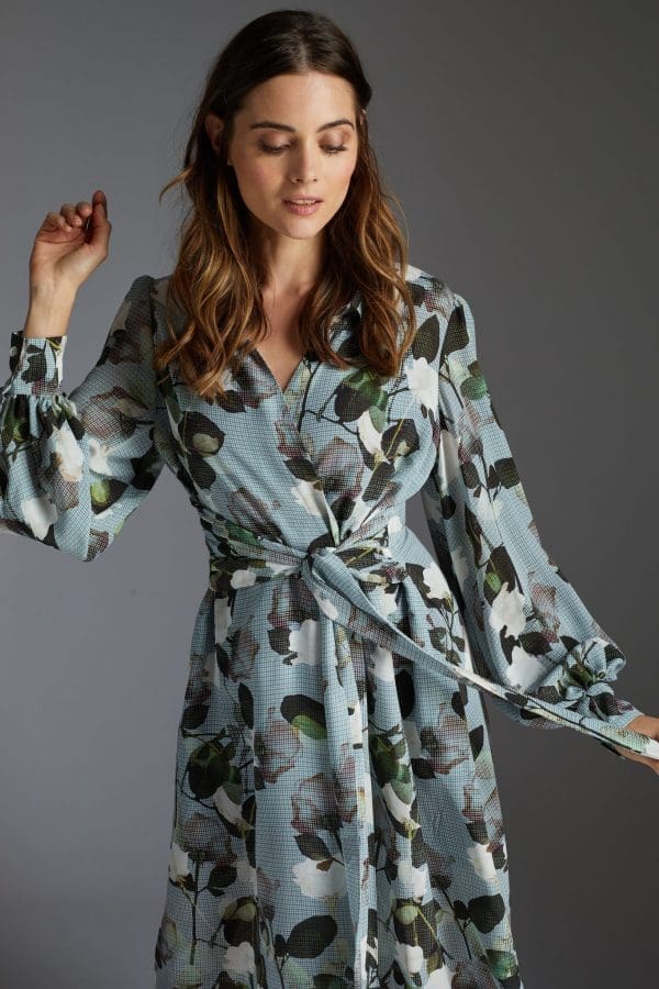 Aria Print Midi Shirt Dress
