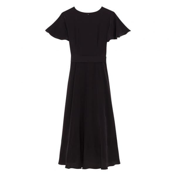 Luciana Black Knee Dress - Image 6