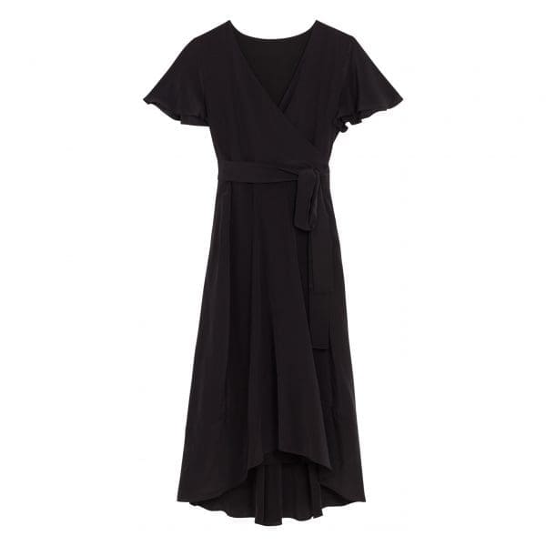 Luciana Black Knee Dress - Image 5