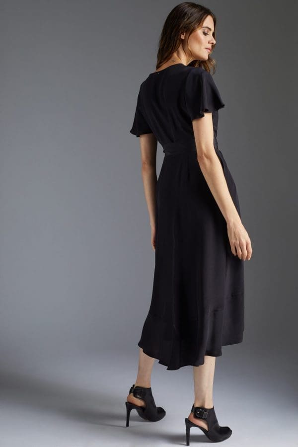 Luciana Black Knee Dress - Image 2