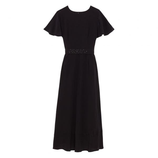Luciana Black Midi Dress - Image 6