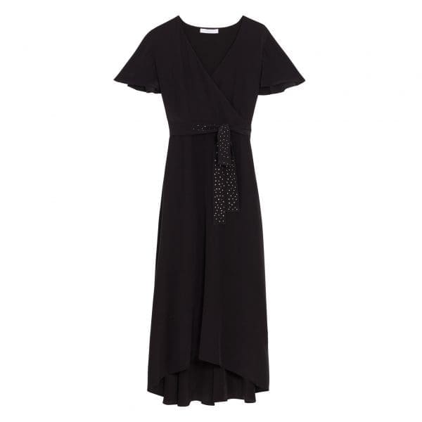 Luciana Black Midi Dress - Image 5
