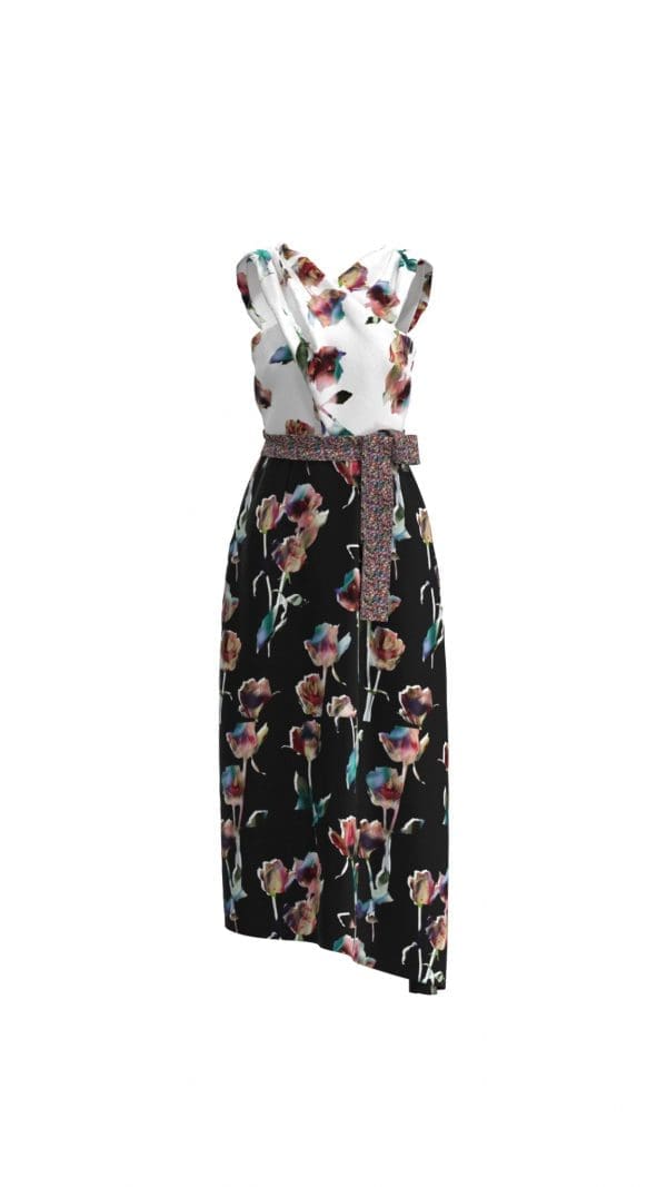 Zarina Print Midi Dress - Image 4