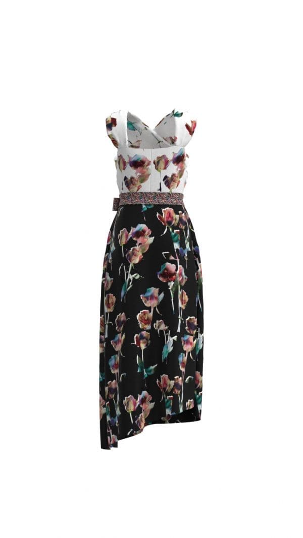 Zarina Print Midi Dress - Image 5