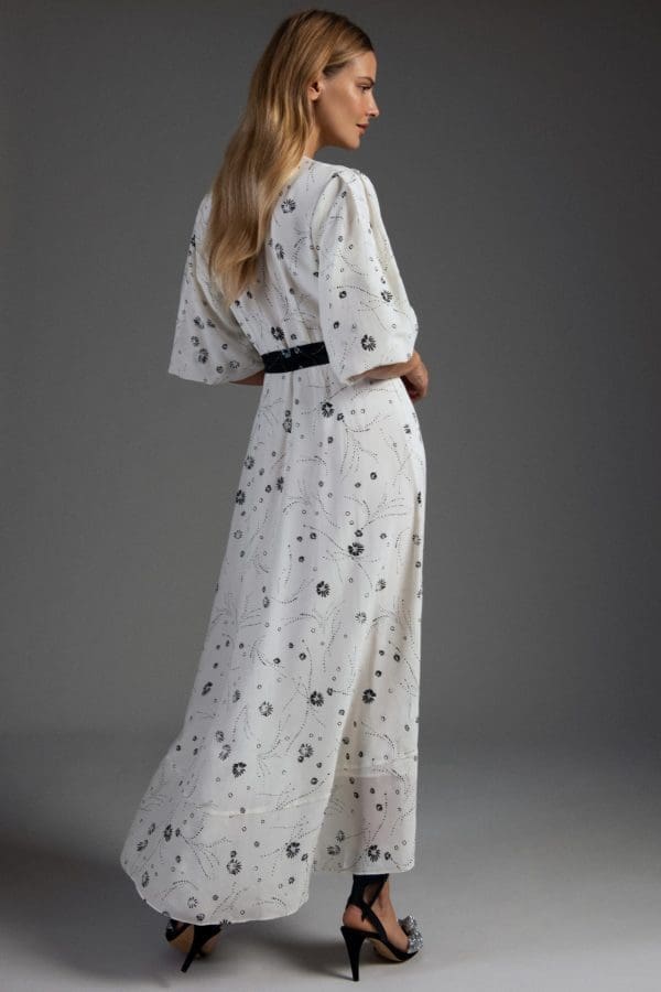 Leilani Ivory Print Midi Dress - Image 4