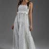 Zia Ivory Smock Tie Dress