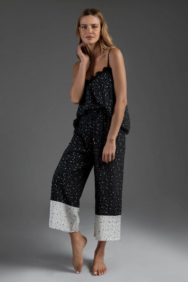 Kaya Black Crop Loungewear