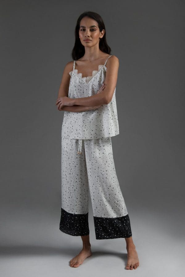 Kaya Ivory Crop Loungewear
