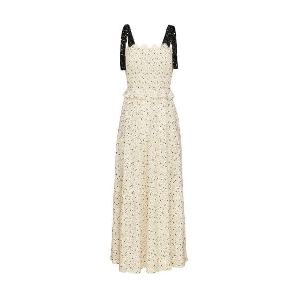 Zia Ivory Smock Tie Dress - Image 4