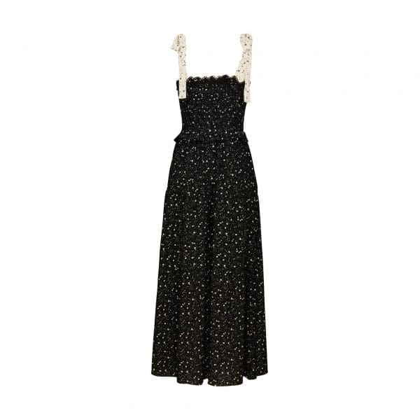 Zia Black Smock Tie Dress - Image 5