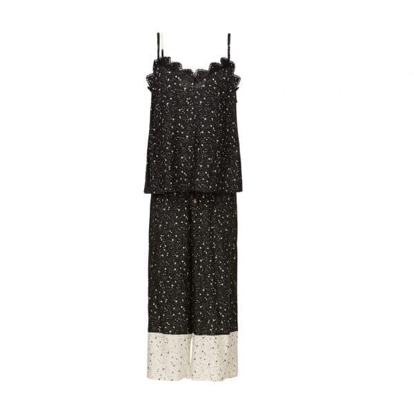 Kaya Black Crop Loungewear - Image 4
