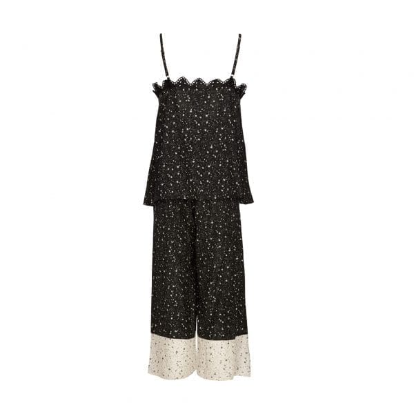 Kaya Black Crop Loungewear - Image 5