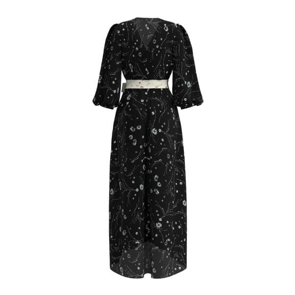 Leilani Black Print Midi Dress - Image 5