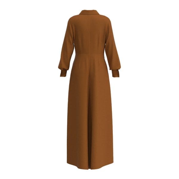 Aria Copper Midi Shirt Dress - Image 4