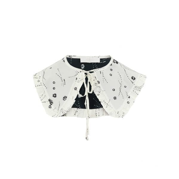 Reversible Mono Ditsy Print Collar - Image 2