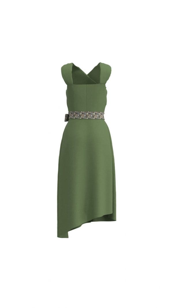 Zarina Satin Plain Knee - Image 3
