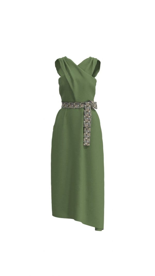 Zarina Satin Plain Midi - Image 2