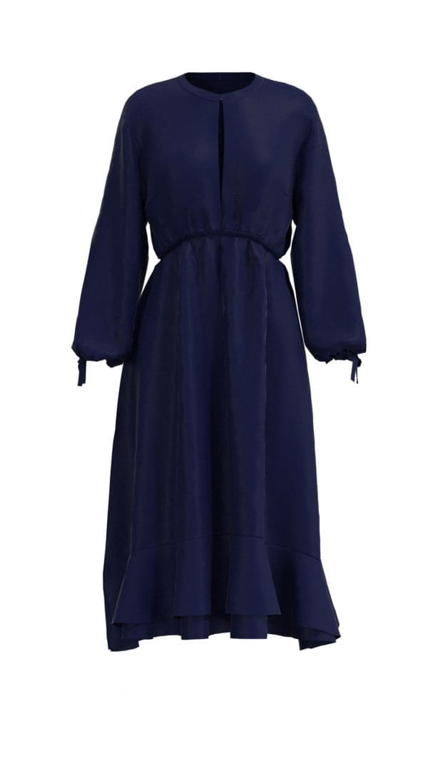Isla Silk Satin Knee Dress - Image 2