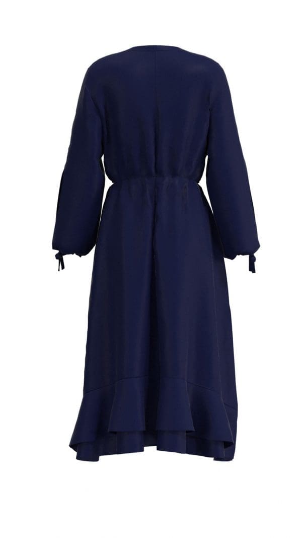 Isla Silk Satin Knee Dress - Image 3