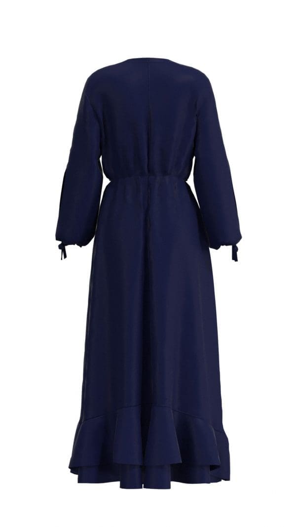 Isla Silk Satin Midi Dress - Image 4
