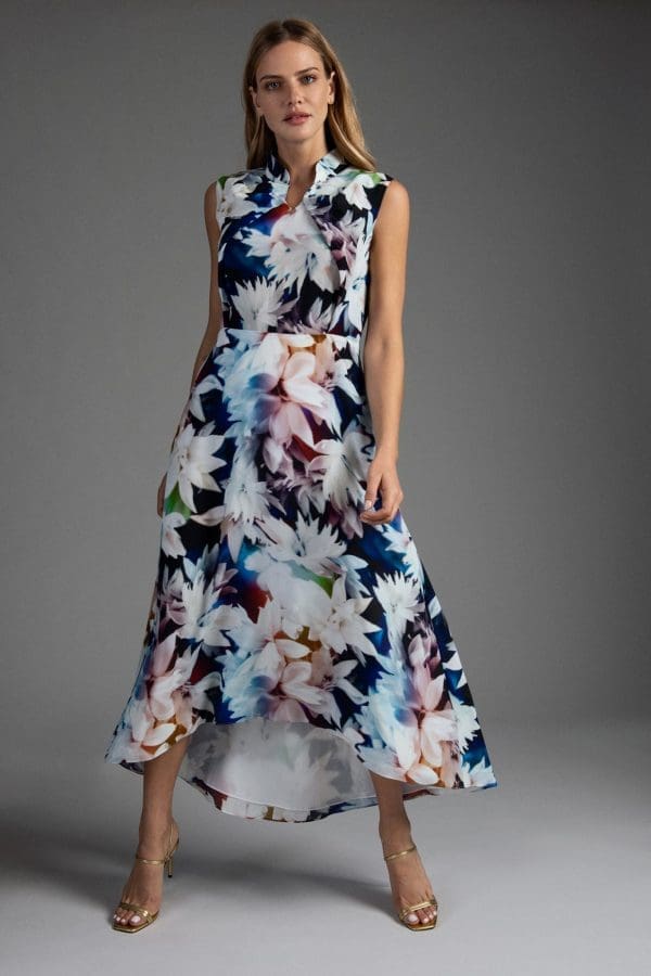 Luna Print Midi Dress