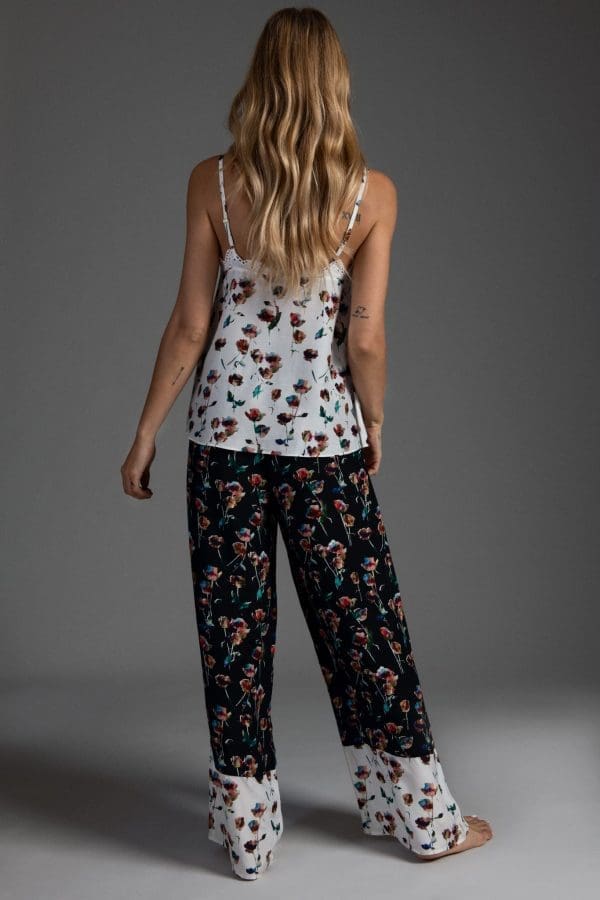 Kaya Rose Print Long Sleepwear - Image 2