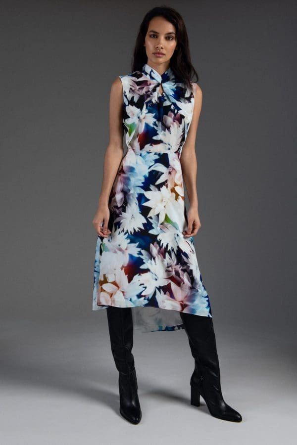 Luna Print Knee Dress - Image 3
