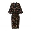 Rada Black Wrap Kimono Sleeve Dress - Image 3