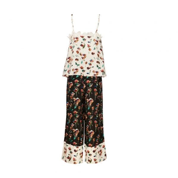 Kaya Rose Print Crop Sleepwear - Image 3