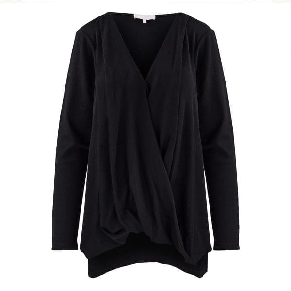 Malia Black Merino Twist Top - Image 4