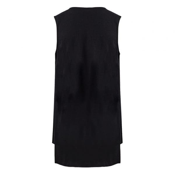 Malia Black Merino Sleeveless Twist Top - Image 4