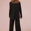Malia Black Merino Twist Top - Image 2