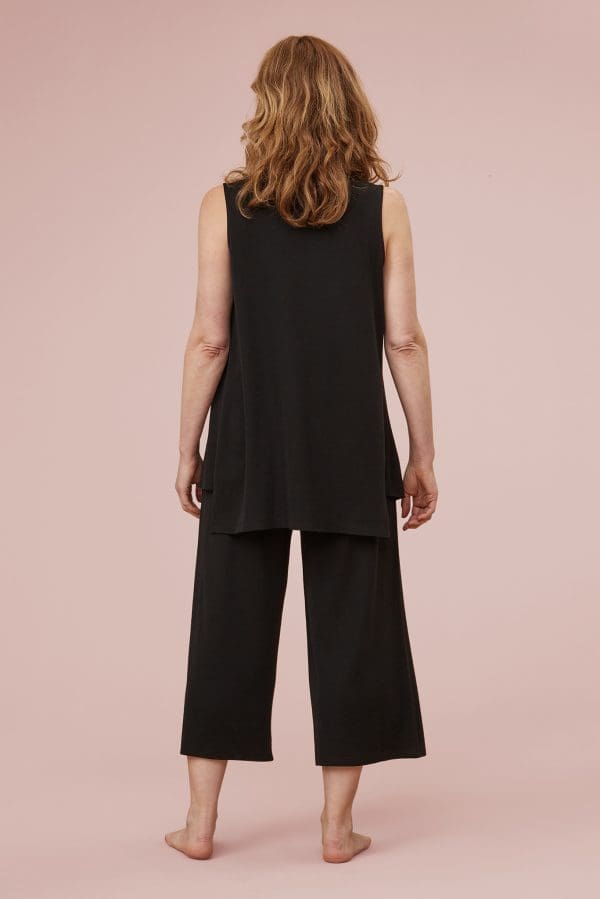 Malia Black Merino Crop Trouser - Image 2