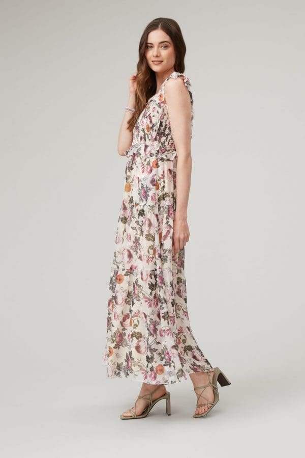 Zia Blush Print Smock Tie Dress - Image 2