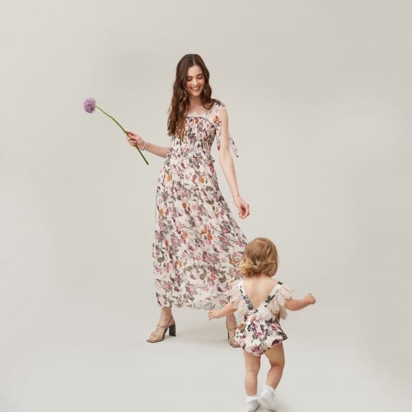 Rosia Girl Floral Print Romper - Image 3