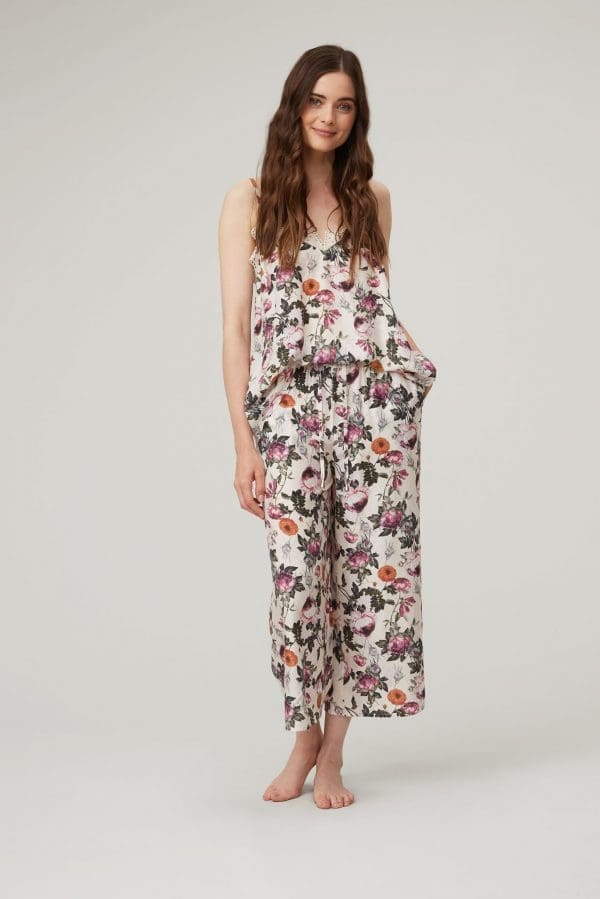 Kaya Blush Print Crop Sleepwear