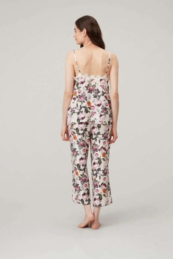 Kaya Blush Print Crop Sleepwear - Image 3