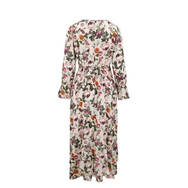 Ophelia Print Silk Satin Midi Dress - Image 5