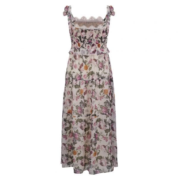 Zia Blush Print Smock Tie Dress - Image 5