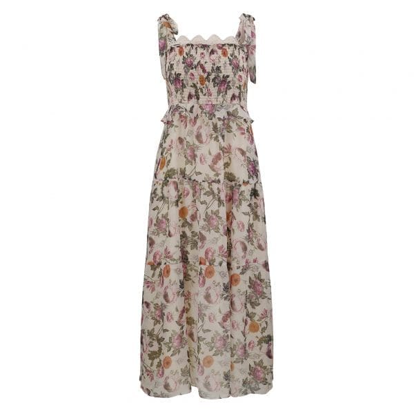Zia Blush Print Smock Tie Dress - Image 4