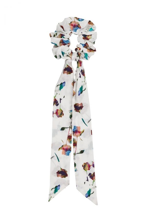 Ivory Rainbow Tulip Hair Tie