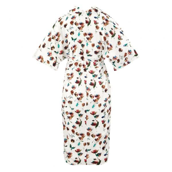 Rada Ivory Wrap Kimono Sleeve Dress - Image 2