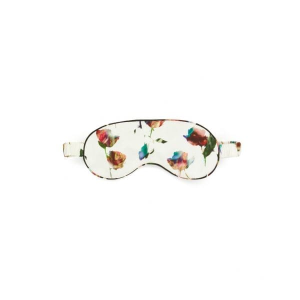 Rainbow Rose Silk Printed Eye Mask