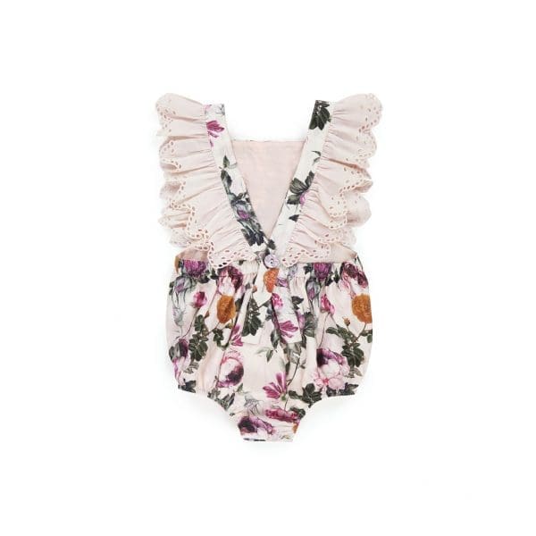 Rosia Girl Floral Print Romper - Image 2