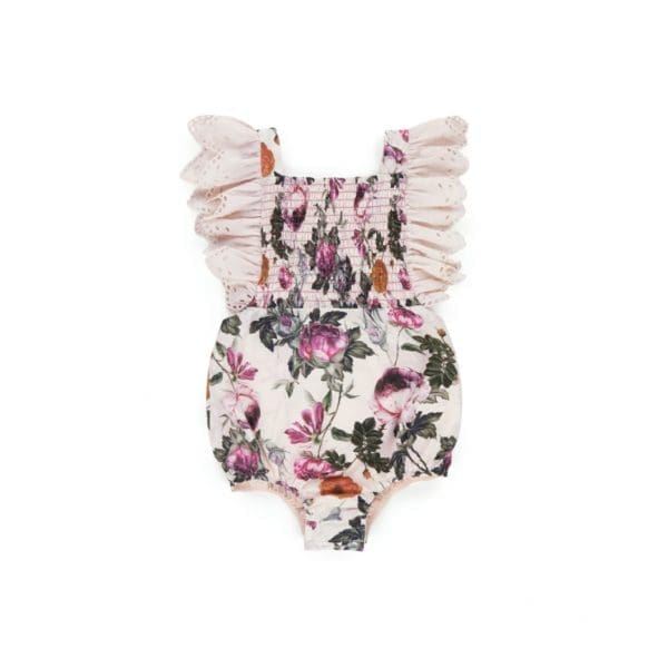 Rosia Girl Floral Print Romper