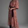 Leilani Tea Rose Print Midi Dress