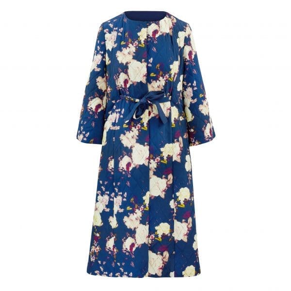 Dahlia Midnight Floral Reversible Quilted Coat - Image 5
