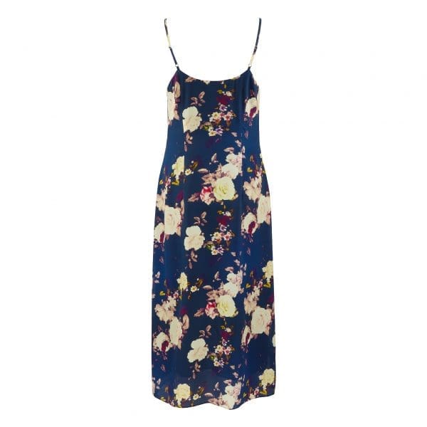 Midnight Floral Print Slip Dress - Image 3